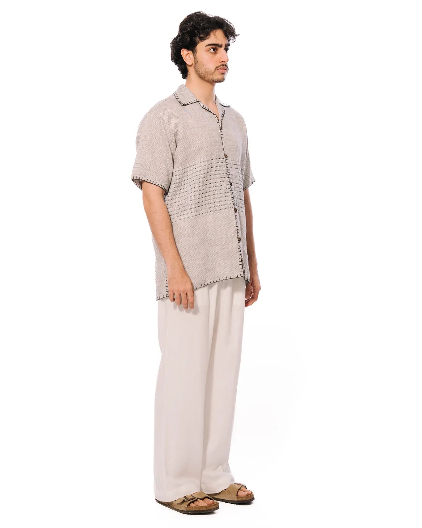 wear oga Grey Sujni Kantha shirt cult men 