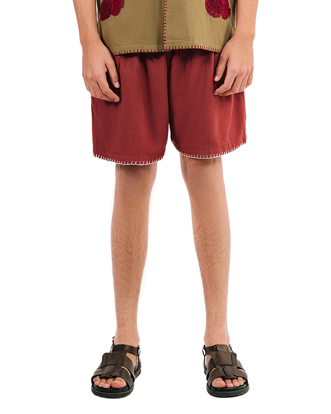 wear oga Terracotta Woodland Shorts cult store men 
