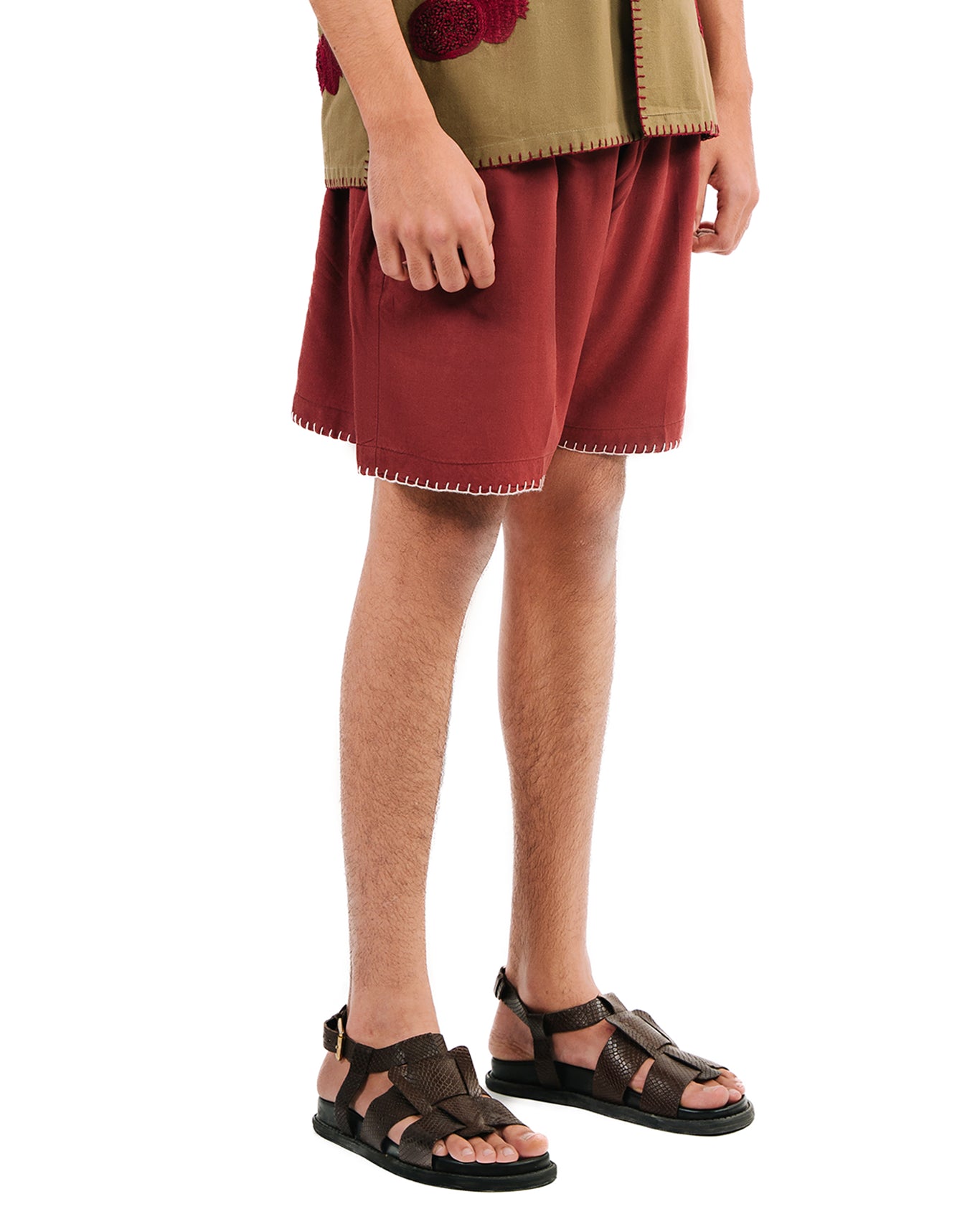 wear oga Terracotta Woodland Shorts cult store men 