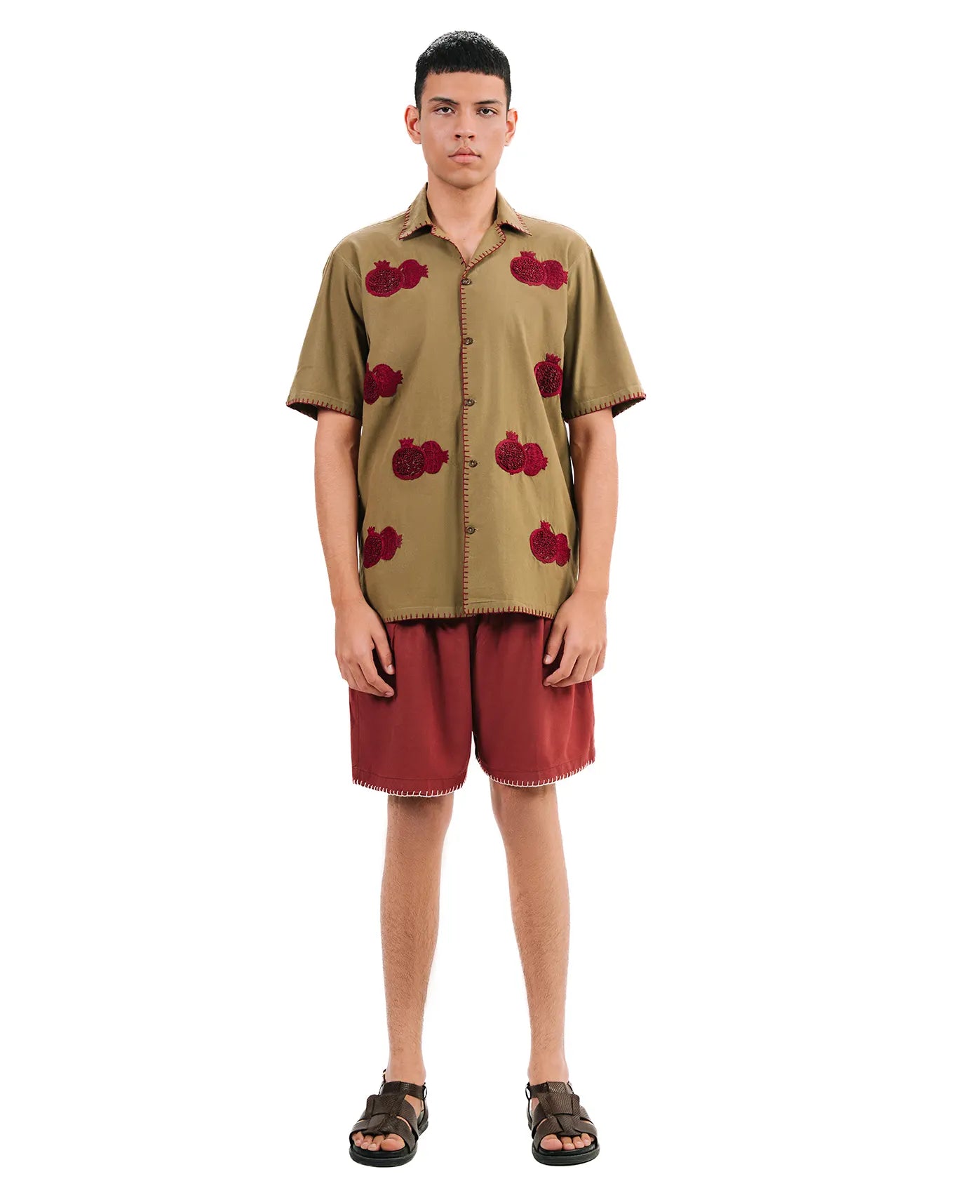 wear oga Terracotta Woodland Shorts cult store men 