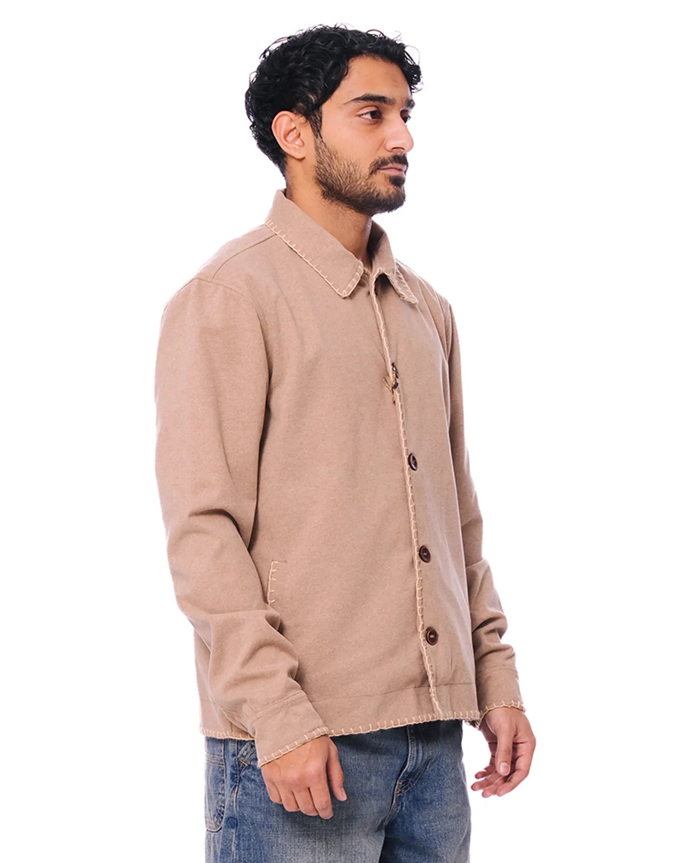 wear oga beige alpine jacket cult store pakistan wool mens outerwear