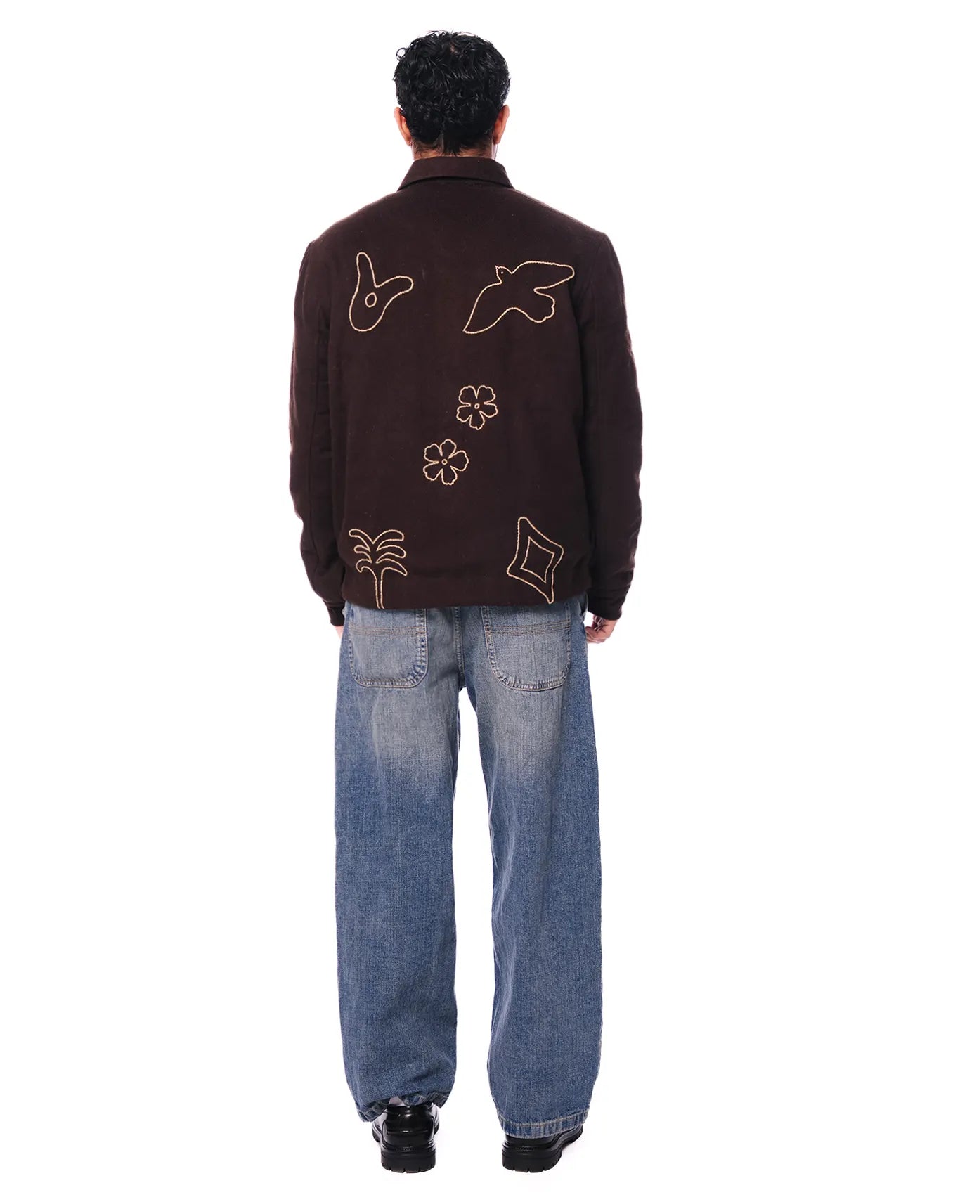 wear oga brown jacket cult store pakistan
