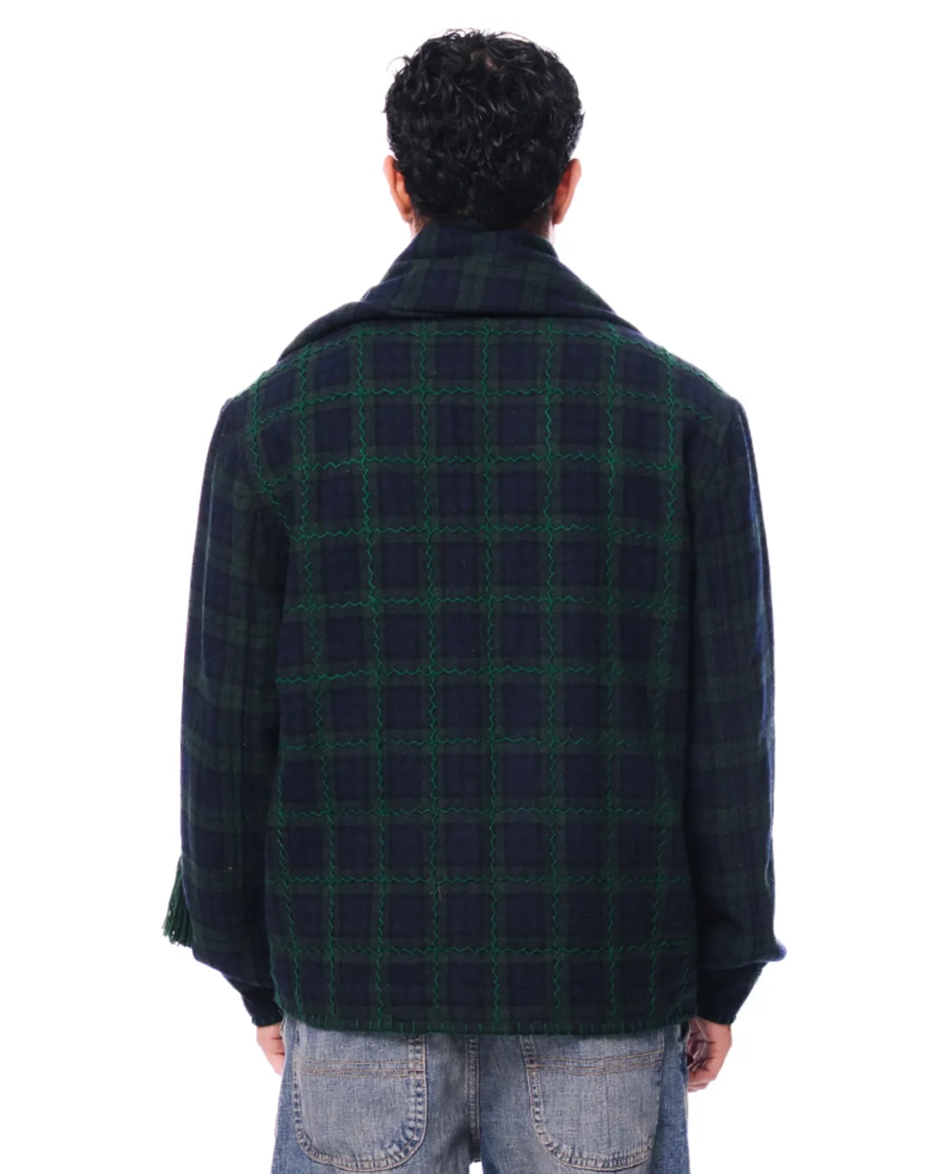 Wear Oga Green Green Jacket with Scarf - CULT - haider