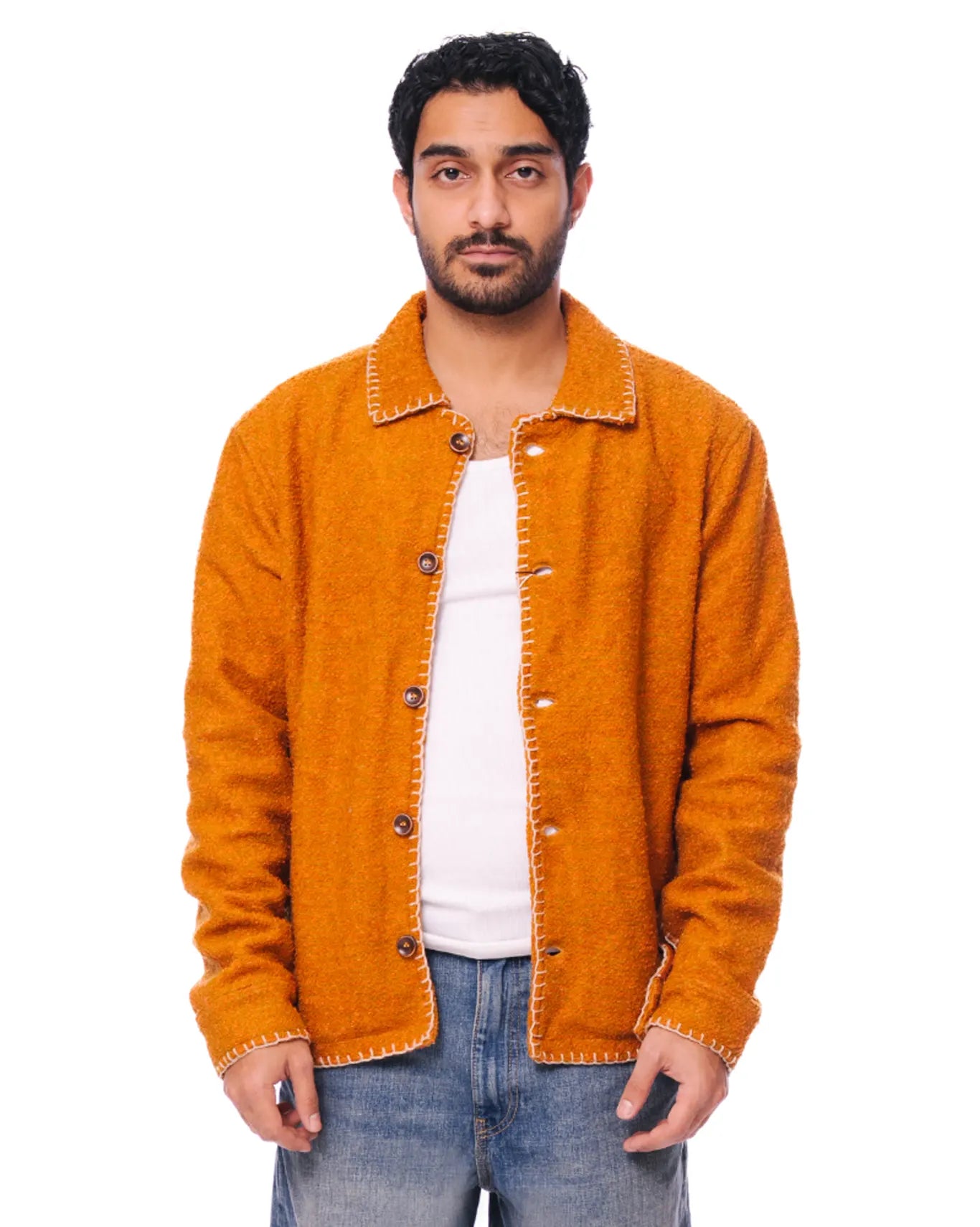 Wear Oga Orange Orange Kantha Ember Jacket - CULT - haider