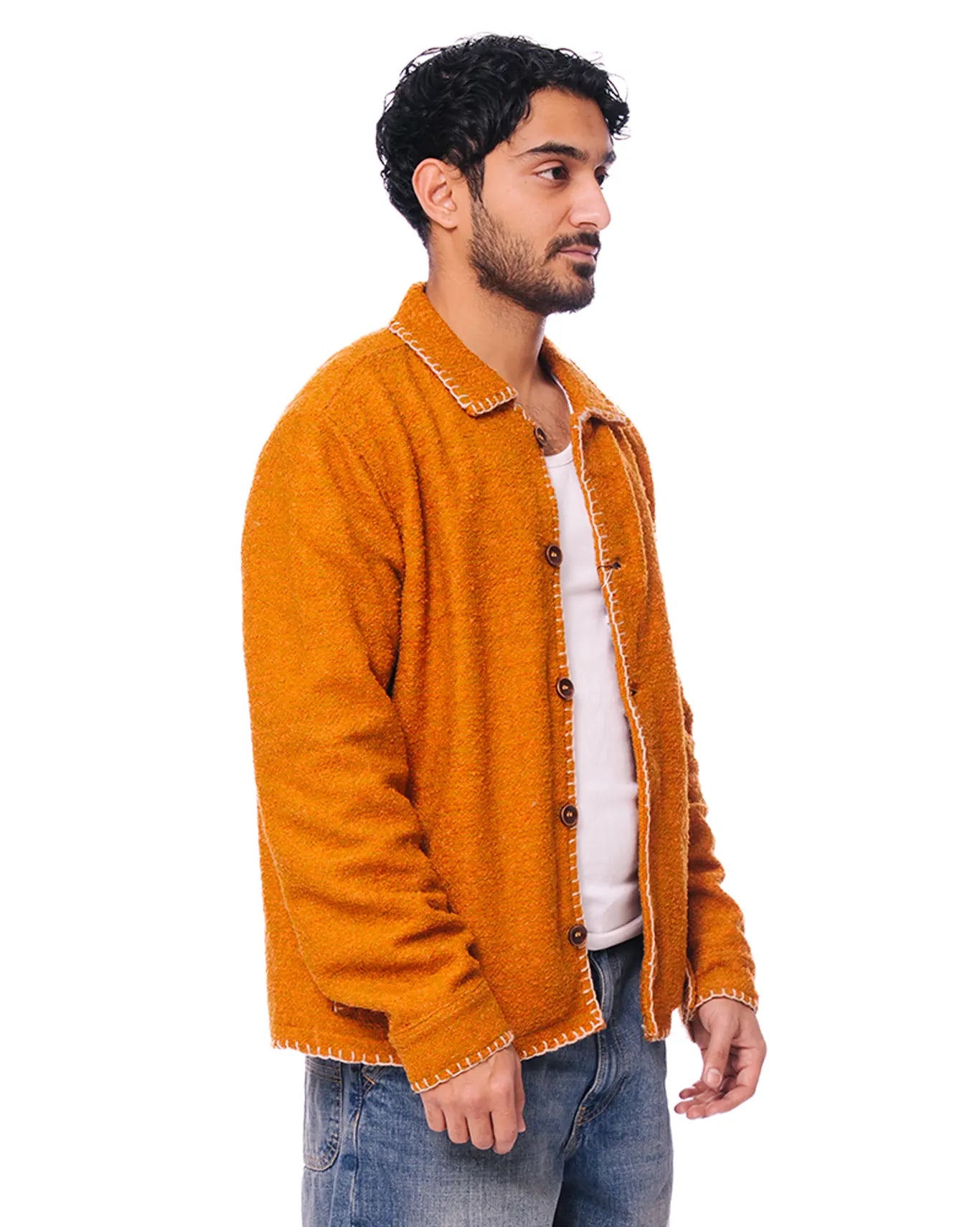 Wear Oga Orange Orange Kantha Ember Jacket - CULT - haider